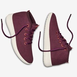 Allbirds Women's Wool High Top Runner-up Sneaker in Mizzle Maroon
